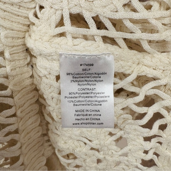 NWT Dolan Left Coast | Anthropologie Lace-Collar Crochet Cardigan/ Jacket, Small - Picture 11 of 12